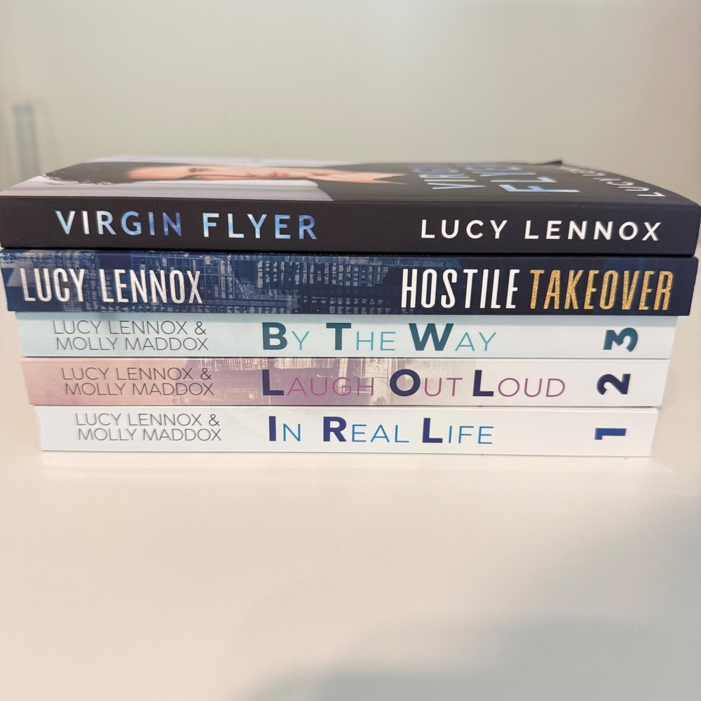 Lucy Lennox MM Romance Book Lot 5 SIGNED After Oscar Series Virgin Flyer NEW - Picture 13 of 15